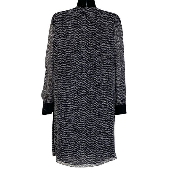 Rohit Gandhi + Rahul Khanna Black Gray Silk Metal Accent Mini Dress Sz XS - Picture 7 of 14